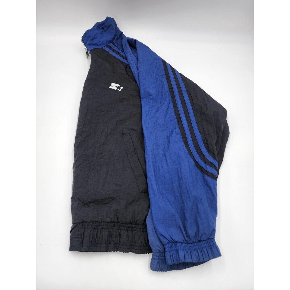 Vintage Starter Nylon Windbreaker Blue Long Sleeve Jacket Men's Size Large - Picture 9 of 11